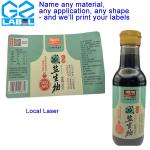 Customized Self Adhesive Label Stickers for Beverages Condiment Bottle Labels