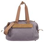 Gray Color Waterproof Duffel Bag / Lightweight Travel Bag Customized Logo