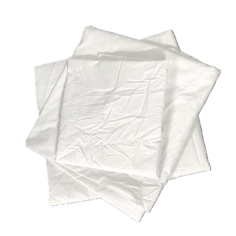 White Bed Sheet Regular Size Hotel Recycled Industrial Cotton Rags
