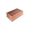 Buy cheap Attractive Design Bamboo Storage Organizer Tea Box Strong Magnetic Closure from wholesalers