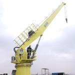 Durable Stiff Boom Electric Marine Crane Hydraulic 2t 15m Yacht Use CE