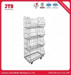 72in Steel Wire Shelving With Wheels