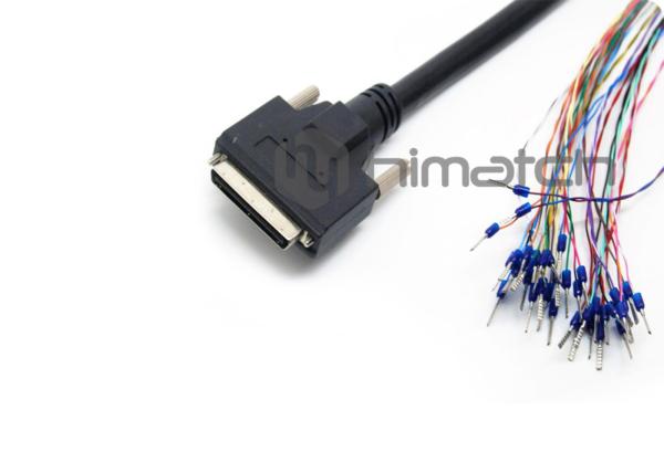 Buy cheap Angle Entry PVC 28AWG SCSI Data Cable MDR Male To MDR 50 Pin from wholesalers