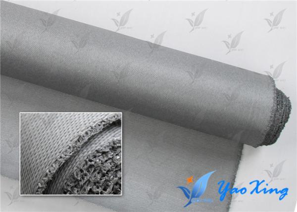 Buy cheap 0.4mm Sliver Gray PU Coated Fabric For Fire Doors And Fire Curtains from wholesalers