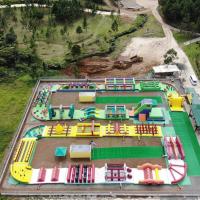 Buy cheap giant Blow Up Inflatable Water Park Obstacle Course 302.5m Long product