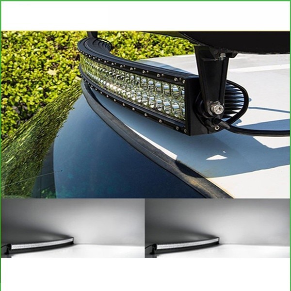 Super Slim Waterproof Curved 50 Inch 288W Offroad 12 Volt Led Light Bar With Diecast Aluminum Housing