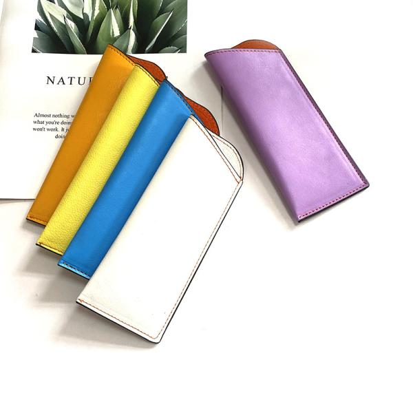 Buy cheap Wholesale Custom Color PU leather Eyeglasses Pouch Bag for Sunglasses from wholesalers