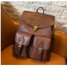 Buy cheap 32cm Womens Waterproof Backpack Niche Vintage Leather Schoolbag from wholesalers