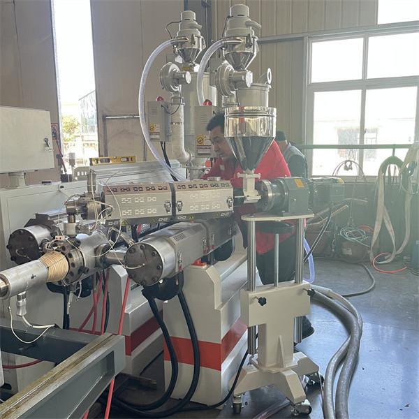 Buy cheap Double Wall Corrugated Pipe Making Machine HDPE PE Plastic Extruders from wholesalers