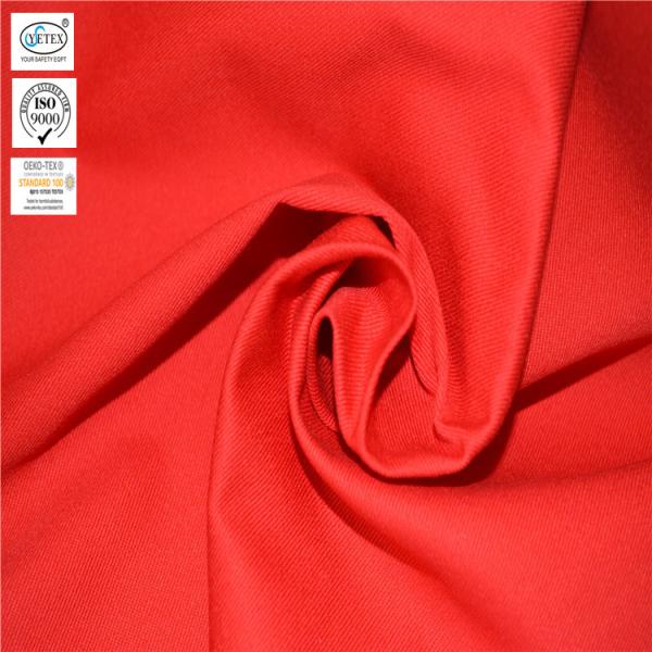 Buy cheap Red CVC Blended Textiles 240gsm Cotton Polyester Dyed Fabric from wholesalers