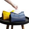 Buy cheap Stylish Yellow Nordic Home Room Kitchen Car PU Leather Tissue Box Napkin Cover Holder from wholesalers