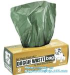 Home Used Compostable Customized Printed Biodegradable Dog Poop Bags, PLA Dog