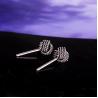 Buy cheap Sterling Silver Bead Stud Earrings Vintage Old Jewelry (E12286) from wholesalers