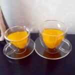 180ml Heat Insulated Personalized Glass Cup Heart Shape Double Wall Glass Cup