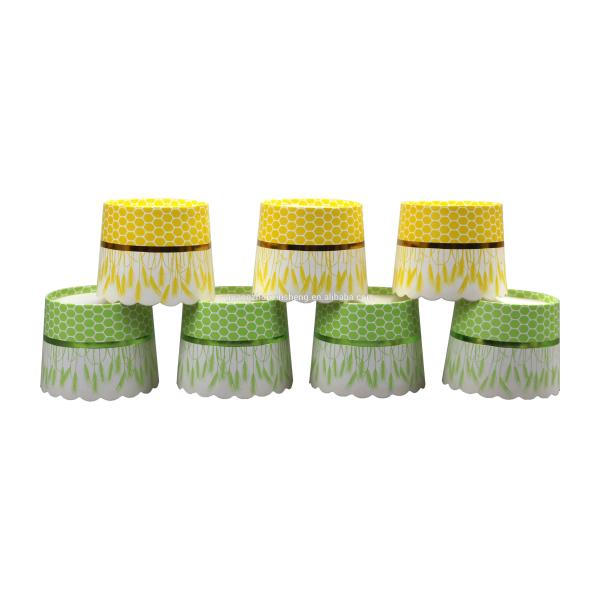 Buy cheap Wave Edge Greaseproof Cupcake Liners Paper Muffin Panettone Baking Cups from wholesalers
