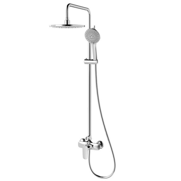 Buy cheap Polished Hand Shower Mixer Set H1050mm With Slide Bar Brass Chrome from wholesalers