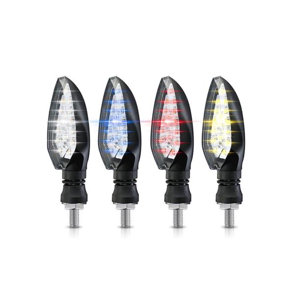 Buy cheap Yellow White Blue Red Motorcycle Led Turn Signals DC12V Moto Dynamic Headlights from wholesalers