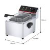 Buy cheap Commercial Electric Deep Fryer 3000W 1 Tank 1 Basket Perfect for Restaurants from wholesalers