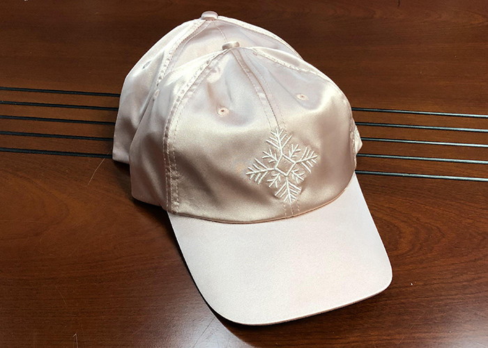 Hot Sales ACE Unisex Adjustable Rhinestone Embroidery Logo Satin Fabric Soft Design Baseball Cap Curve Hat