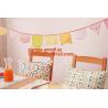 Buy cheap triangle decorative hanging banner, DIY home decoration banner /event party supplies jute flag Rustic Hessian Burlap Lac from wholesalers