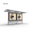Buy cheap Stainless Steel Anticorrosion Bus Shelter With Bench And Advertising Light Box from wholesalers