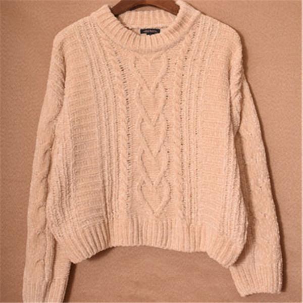 Buy cheap Ladies Cool Sweaters Keep Warm Two Colors casual and fashion Crew neck from wholesalers