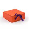 Buy cheap Birthday Christmas Printing Rigid Gift Box Cardboard With Silk Ribbon Closure from wholesalers