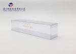 Non Toxic Clear PVC Packaging Boxes Light Weight Cover + Base Gold Hot Stamping