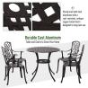 Buy cheap Modern Design Style Iron Frame Cast Aluminum Dining Furniture Set with Round Table from wholesalers