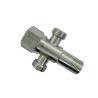 Buy cheap 304 Brushed 90 Degree Angle Valve Round Handle Quick Open Hexagon from wholesalers