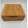 Buy cheap Eco Friendly Bamboo Storage Box Wooden Coffee Box 30x30x10cm Delicate Appearance from wholesalers