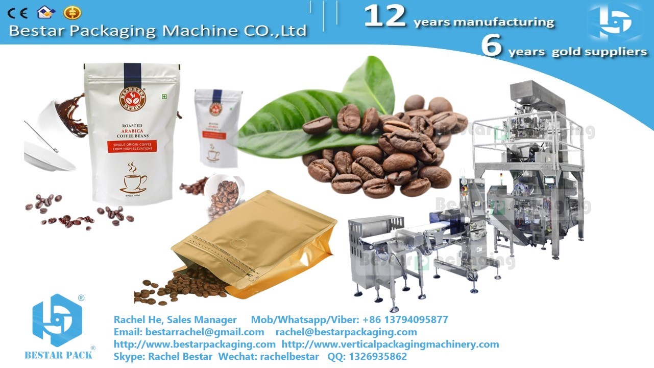 Doypack machine 4 stations with 4-heads weigher
