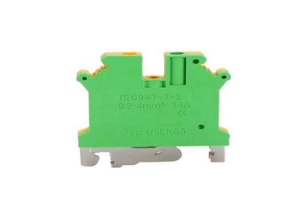 Buy cheap USLKG Modular Din Rail Earth Grounding Wire Terminal Block Cable Crimp Connectors 35m㎡ from wholesalers