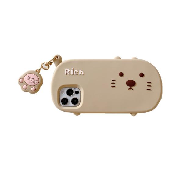 Buy cheap Silicone Cute Cat Phone Cases TPU 3D Animal Dustproof For Iphone 11 from wholesalers