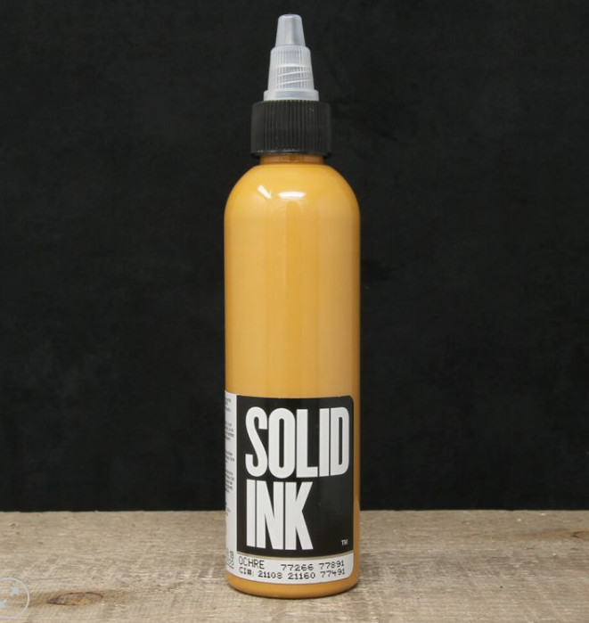 Ocher Solid Ink Tattoo Ink Micro Pigment 30ML 60ML 120ML 260ML