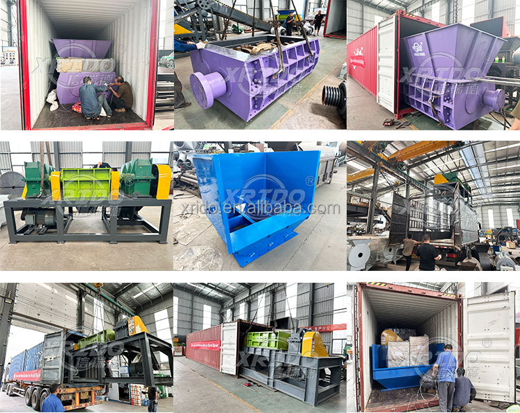 Multi Function Double Shaft Plastic Shredder Waste Metal and Plastic Crusher Shredder Machine for Hdpe Plastic