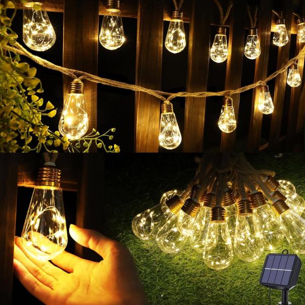 Buy cheap 20Ft solar led powered outdoor decorative fairy christmas String Lights from wholesalers
