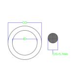 Buy cheap 5.7mm Diameter NBR90 Rubber Seal Ring JIS P Standard High Temp O Rings from wholesalers