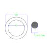 Buy cheap 5.7mm Diameter NBR90 Rubber Seal Ring JIS P Standard High Temp O Rings from wholesalers