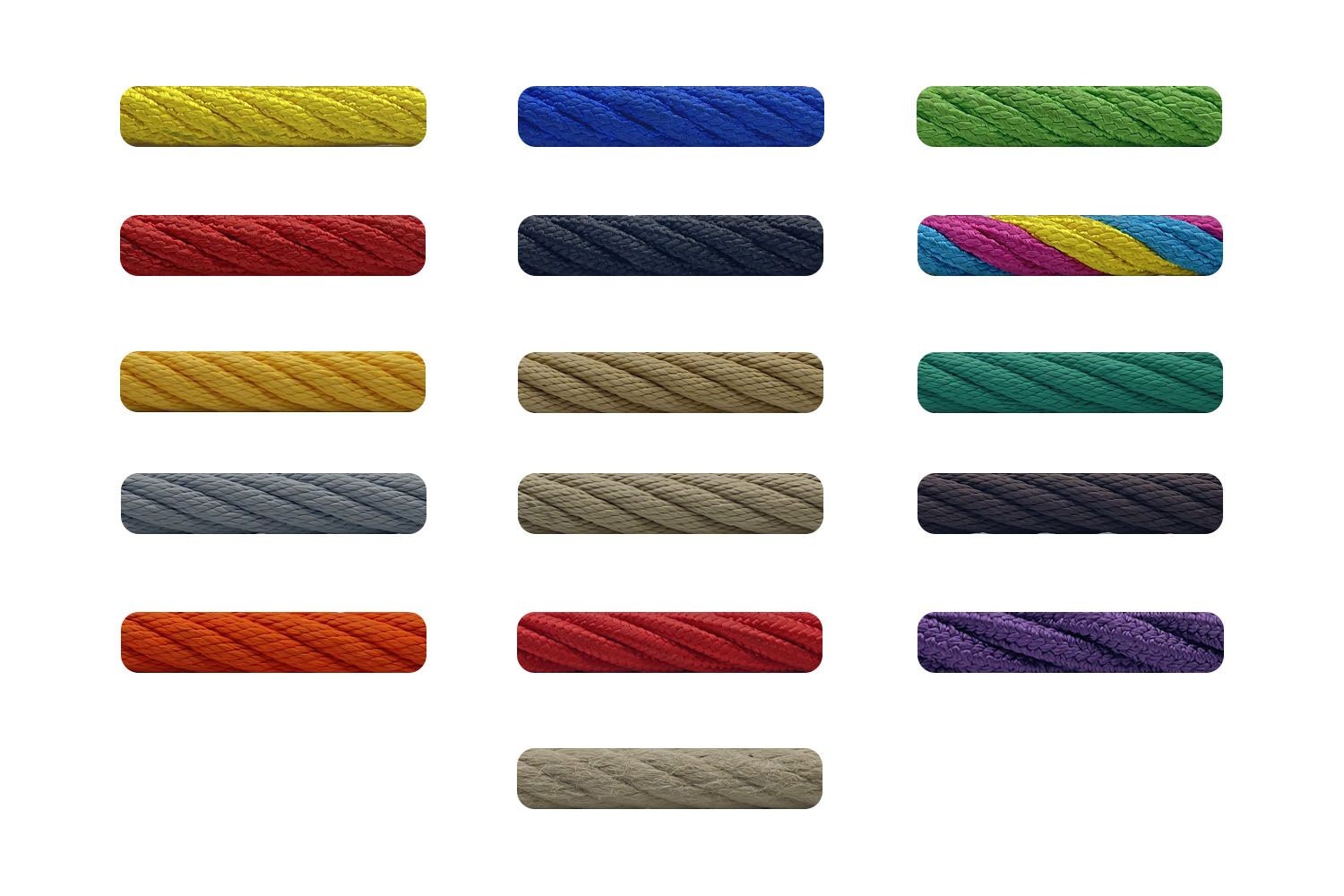 Outdoor Playground 6 Strand Polypropylene PP Cover Steel Core Wire Rope