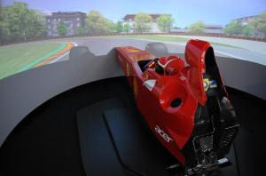 Buy cheap 360° Large Curved Projector Screen Fixed Frame For Simulator 1.0 Gain from wholesalers