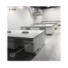 Buy cheap Heavy Duty Lab Island Bench With Steel Construction 2 Cabinets 2 Lockers 2 Shelves 4 Handles White/Grey Color from wholesalers