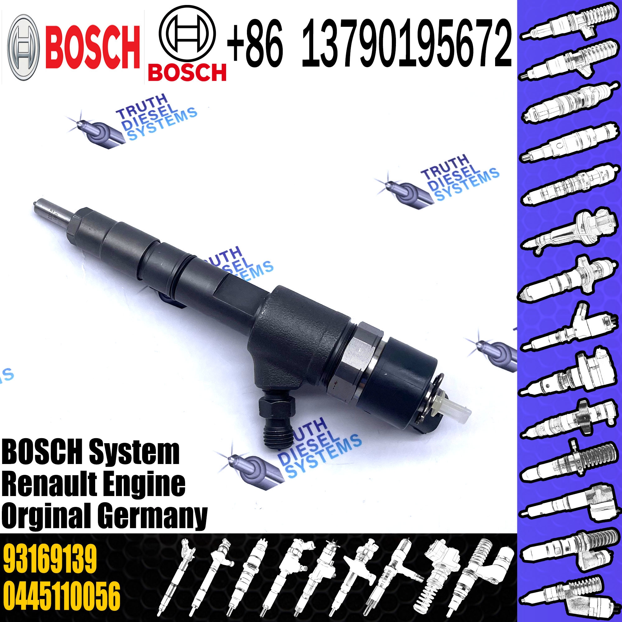 0445110146 Bosch Exchange Injector 93169139 For Opel Vauxhall