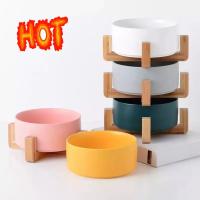 Buy cheap Wholesale Eco-Friendly Ceramic Dog Bowls Elevated Large Round Bowls Cat Water Bowl Non-Slip For Cats Dogs product