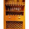 Buy cheap Fadior Warm Wood Grain Cellar Wine Storage System With Gold Handles from wholesalers