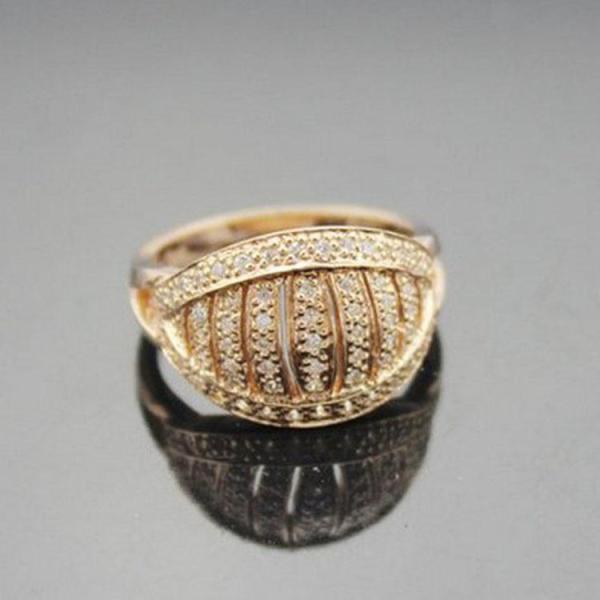 Buy cheap 18K Rose Gold Plated 925 Silver Ring Pave Cubic Zirconia (FR0148) from wholesalers