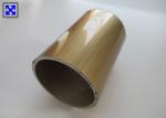 Golden Electrophoresis Aluminum Tube Profiles 60 * 5 Round Shape ISO Approved