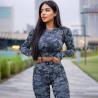 Buy cheap Seamless Clothing Camo Printed Women Activewear Sets 3 Pieces from wholesalers