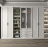 Buy cheap Modern Luxury French White Clothes Wardrobes With Dressing Table Custom Bedroom Wooden Wardrobes With Mirror from wholesalers