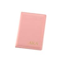 Buy cheap Pink PU Leather Passport Holder Cover Personalised Passport Wallet product